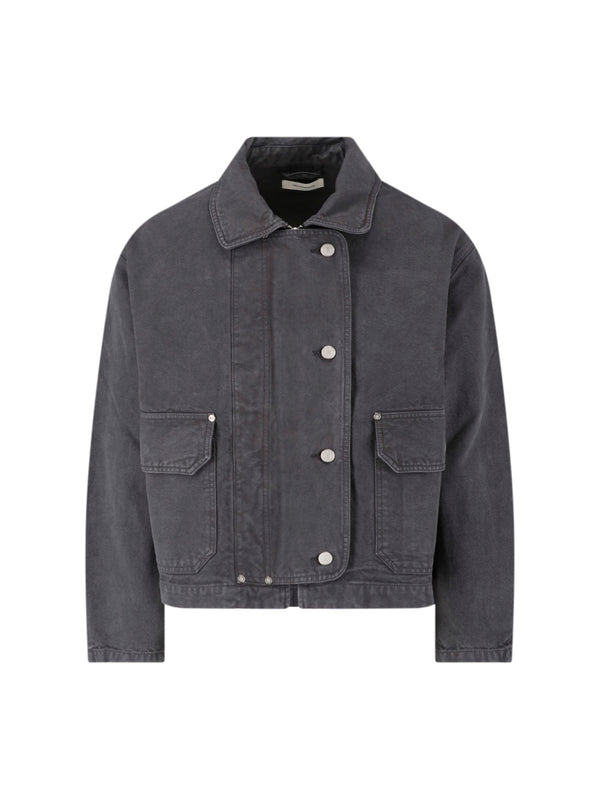 Mfpen 100% organic cotton jacket in gray