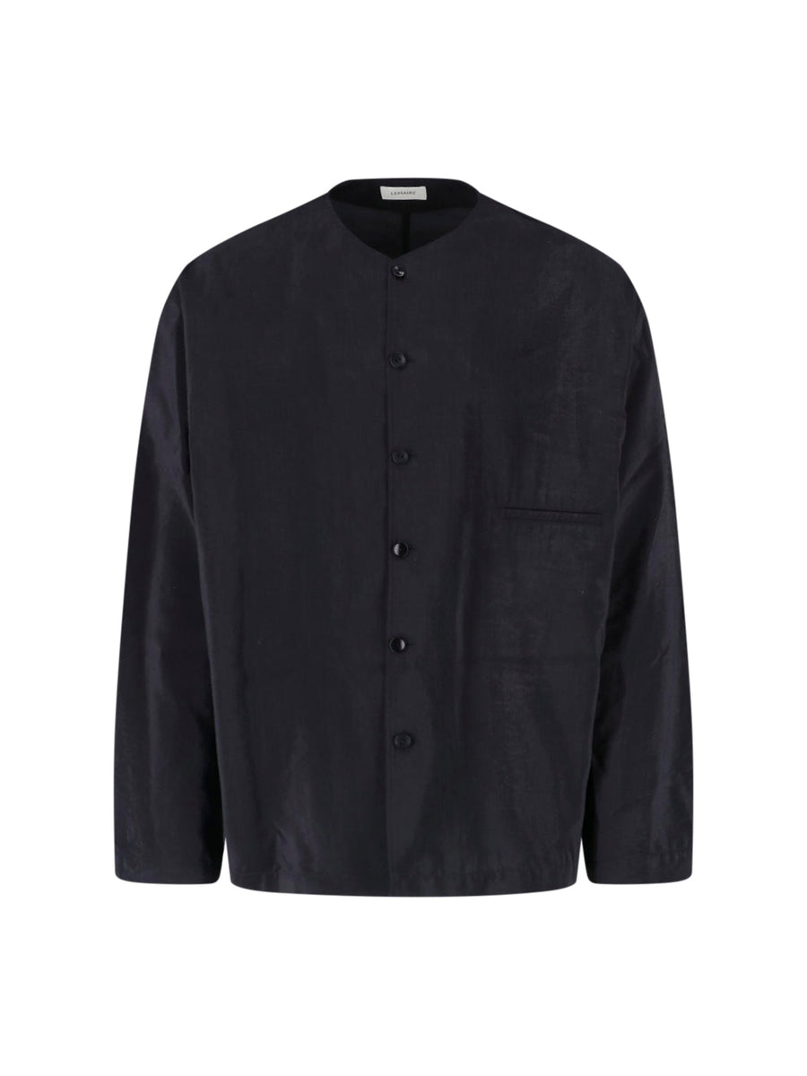 Lemaire 76% Silk shirt in black