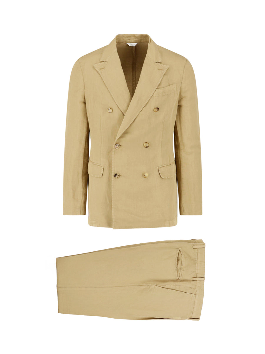Boglioli 52% cotton suit in beige
