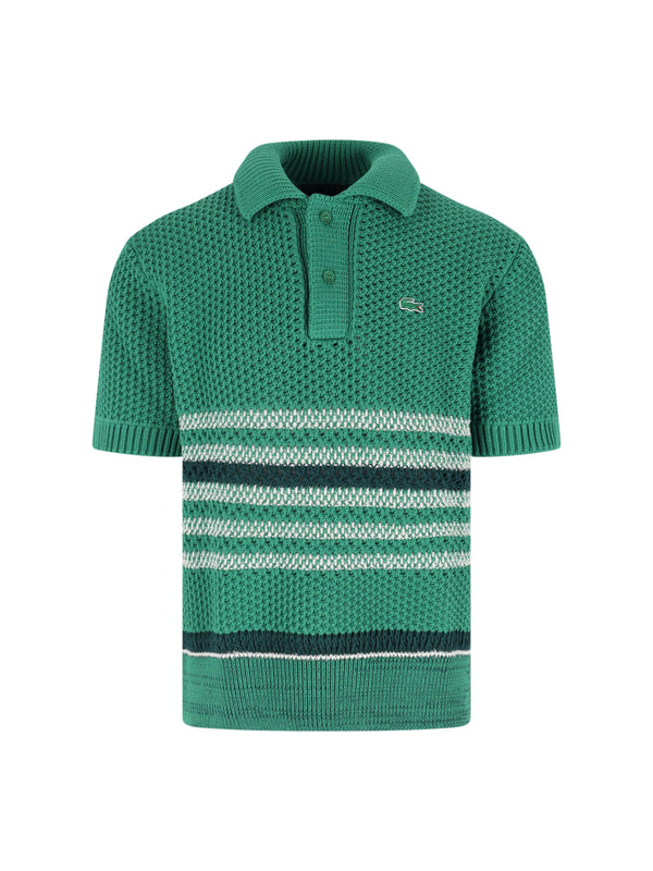 Lacoste 66% cotton 34% polyamide sweater in green