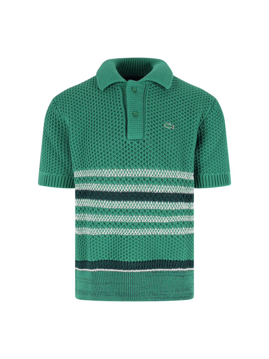 Lacoste 66% cotton 34% polyamide sweater in green