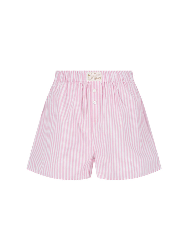 Mc2 Saint Barth 100% Cotton shorts in pink
