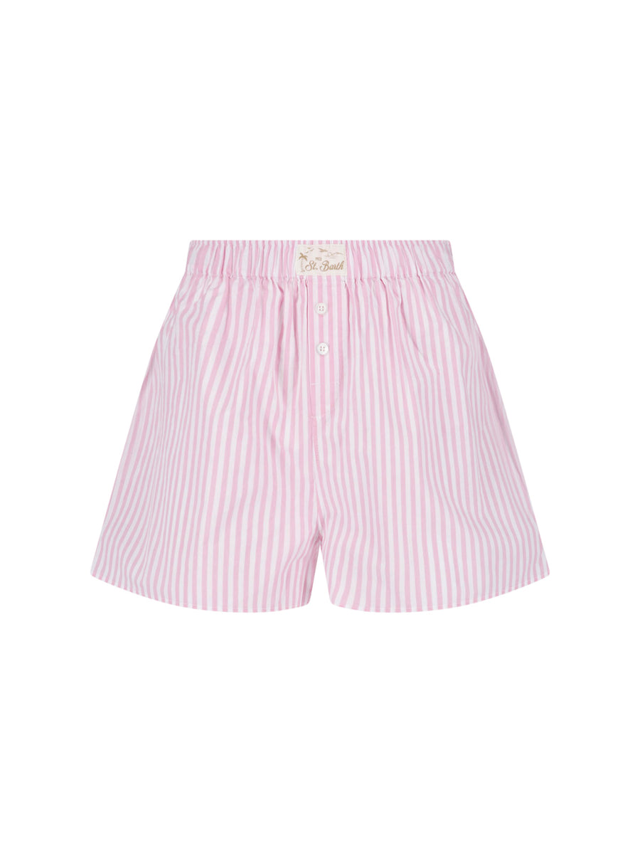 Mc2 Saint Barth 100% Cotton shorts in pink