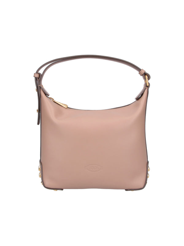 Tod's Outer: 100% Calf Leather shoulder bag in beige