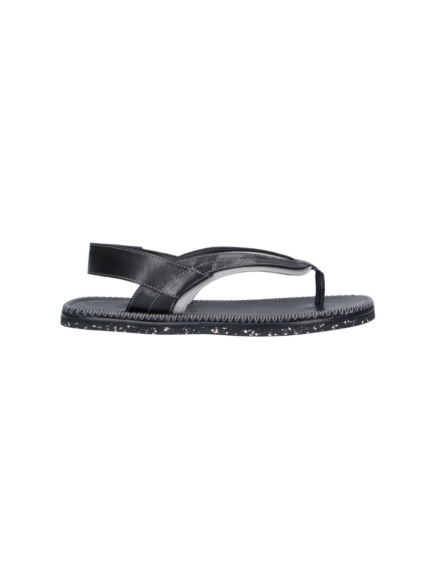 Kiko Kostadinov 100% Calf Leather sandal in black