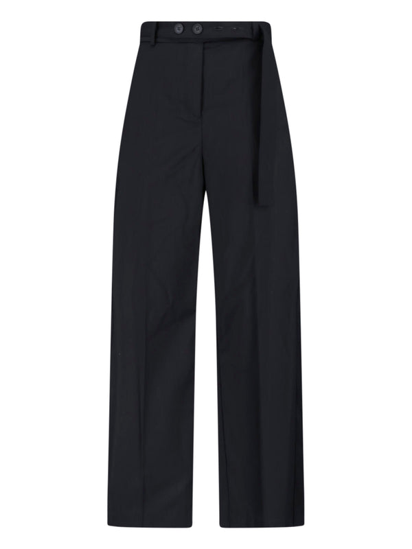 Eudon Choi 100% virgin wool trousers in black