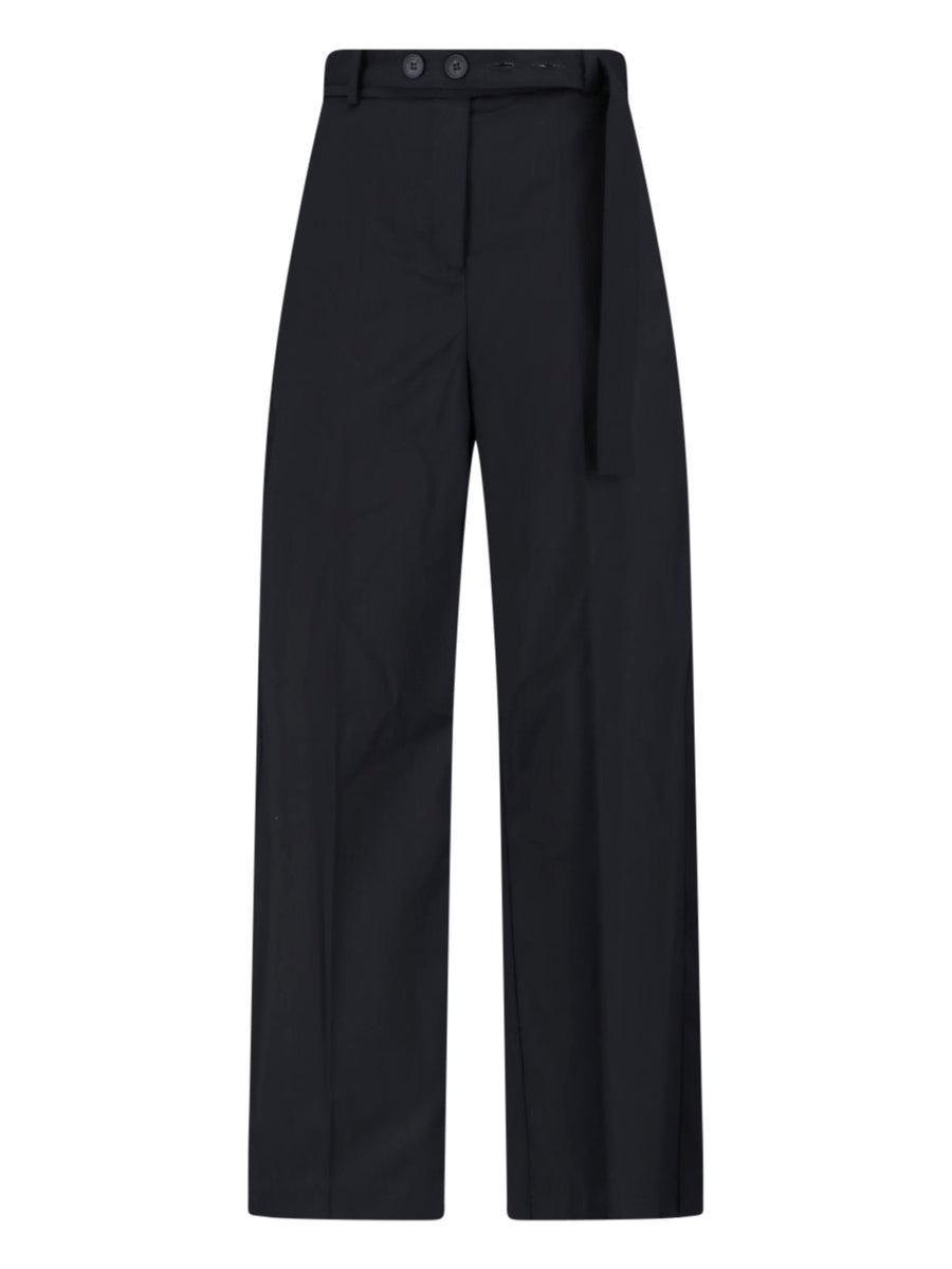 Eudon Choi 100% virgin wool trousers in black