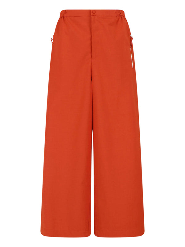 Lacoste 67% Polyester trousers in orange