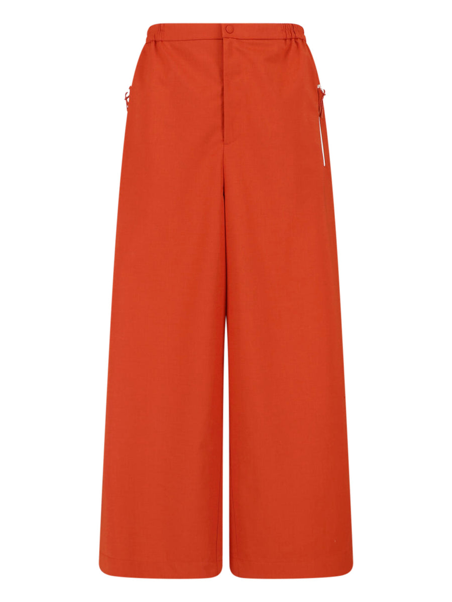Lacoste 67% Polyester trousers in orange