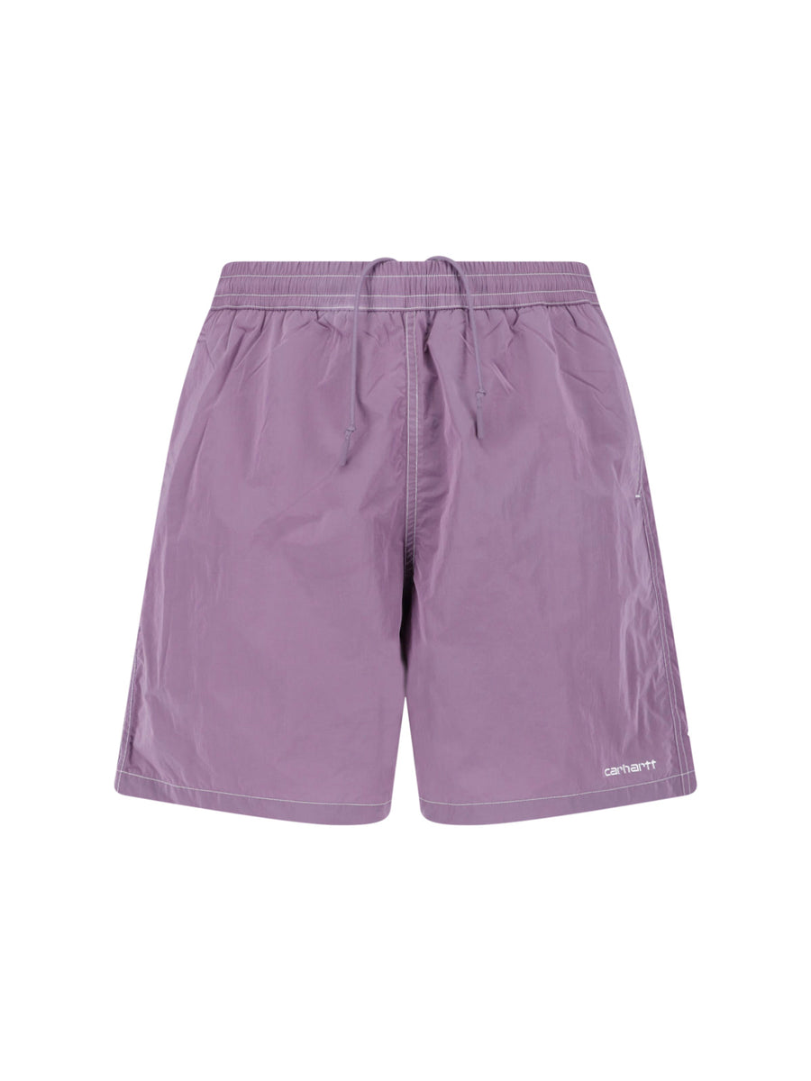 Carhartt Wip 100% nylon shorts in purple