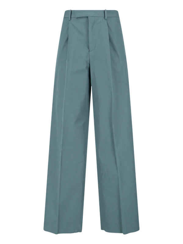 Jil Sander 100% Cotton trousers in blue