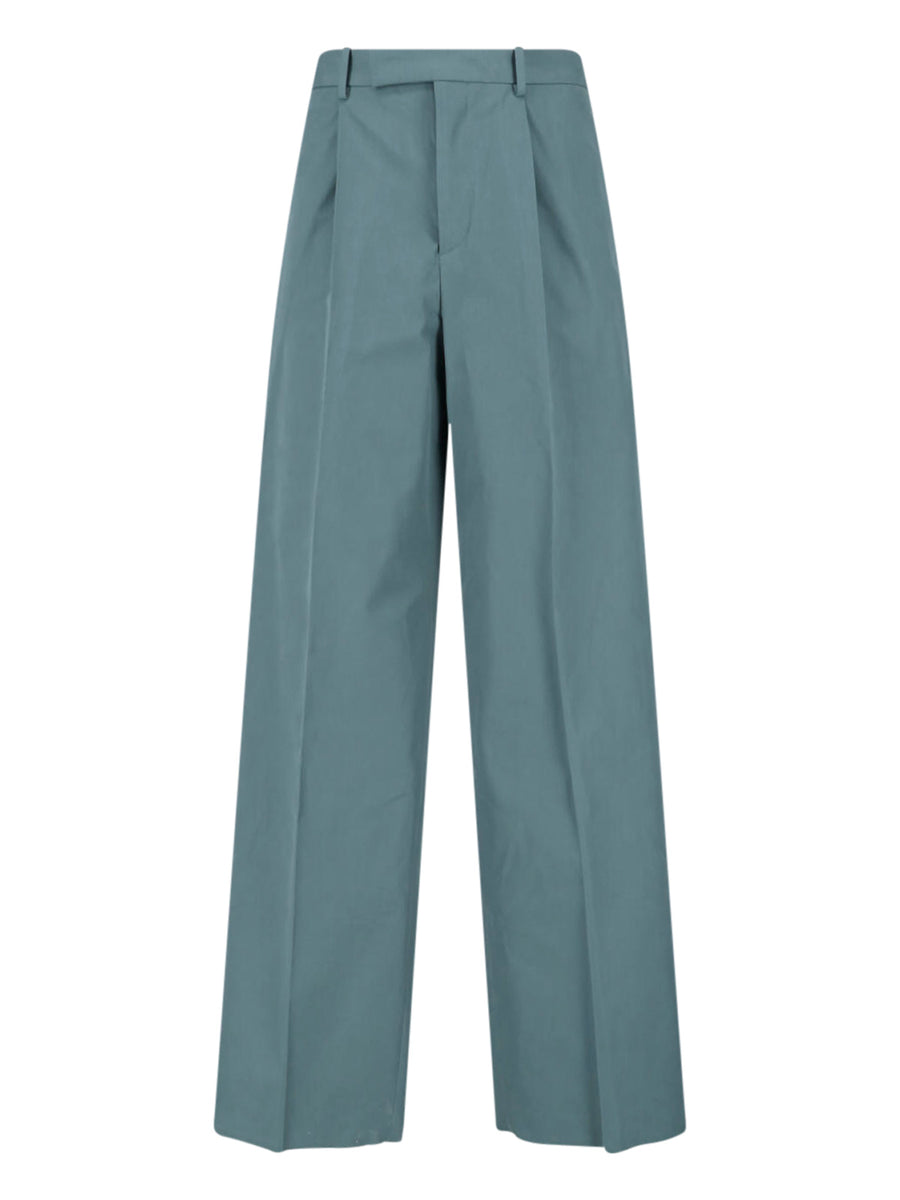 Jil Sander 100% Cotton trousers in blue