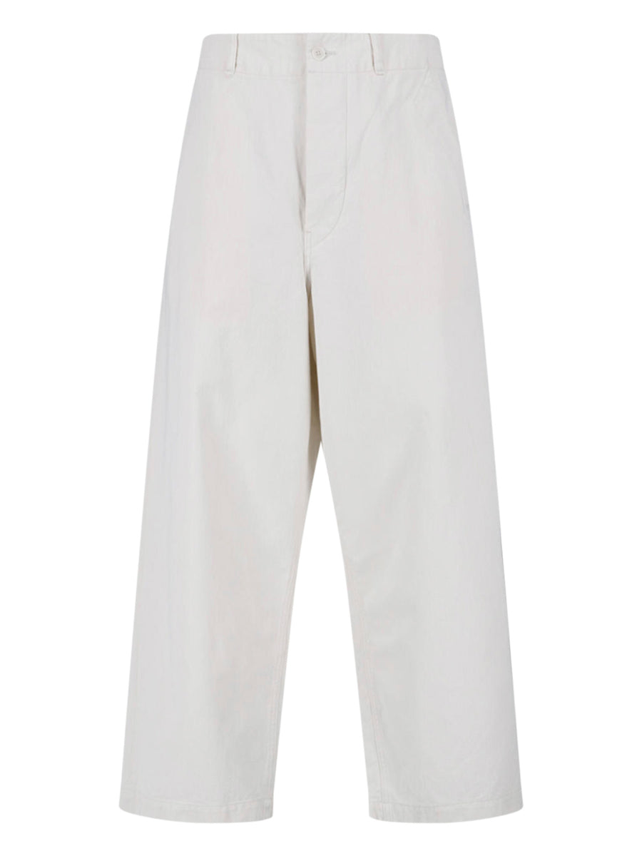 Kaptain Sunshine 100% cotton trousers in white