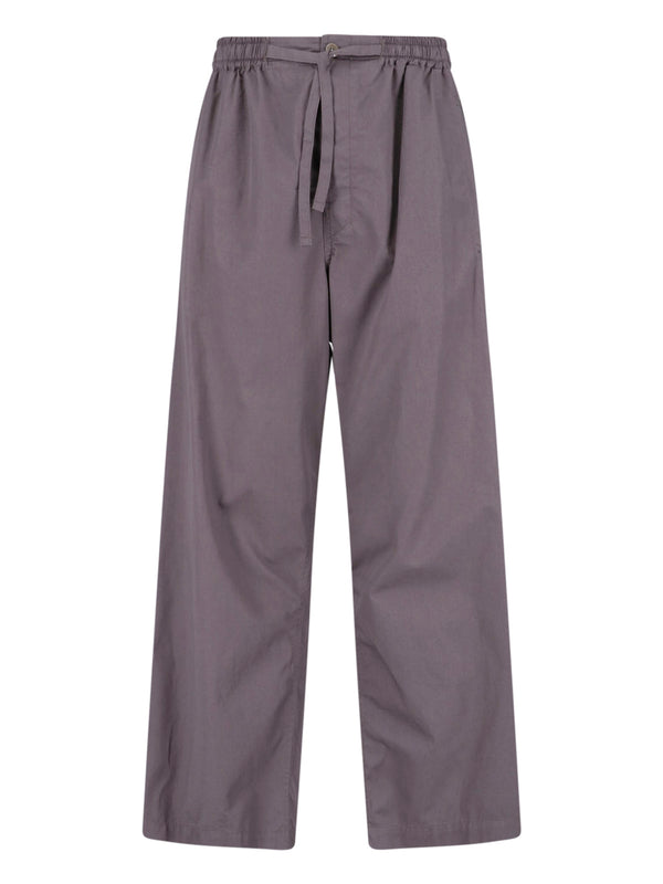 Lemaire 100% Cotton trousers in taupe