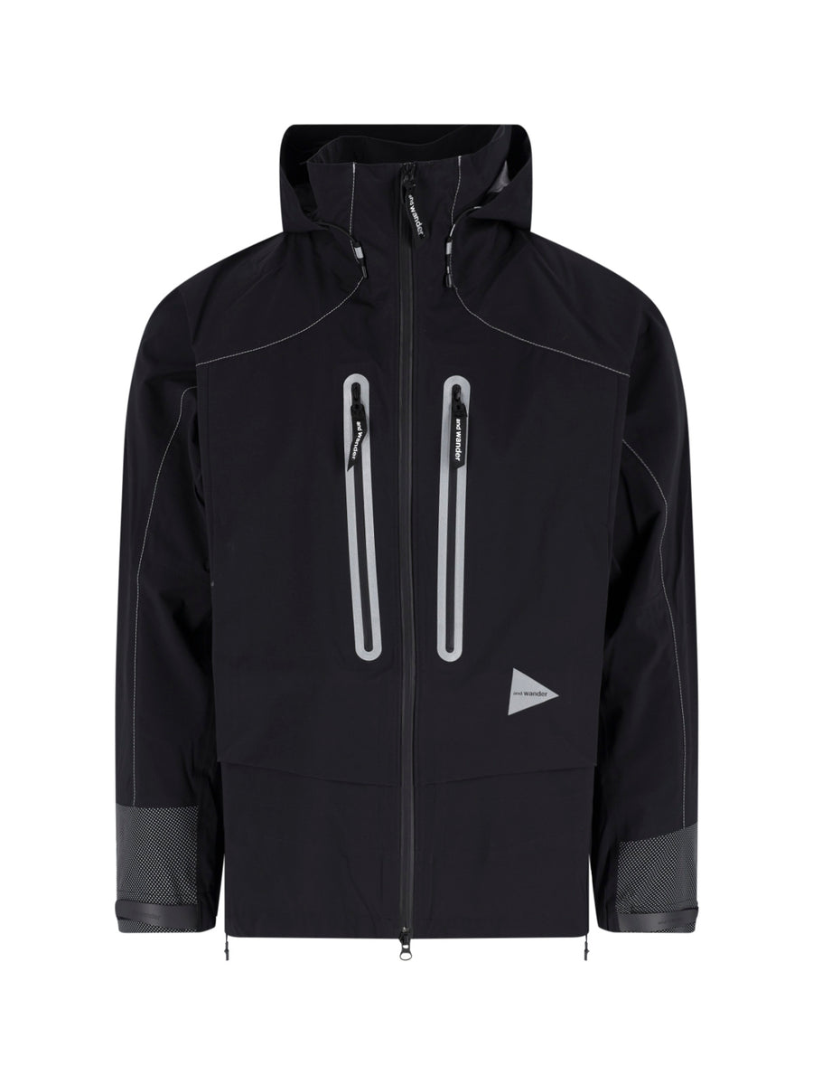 And Wander 100% nylon jacket in black