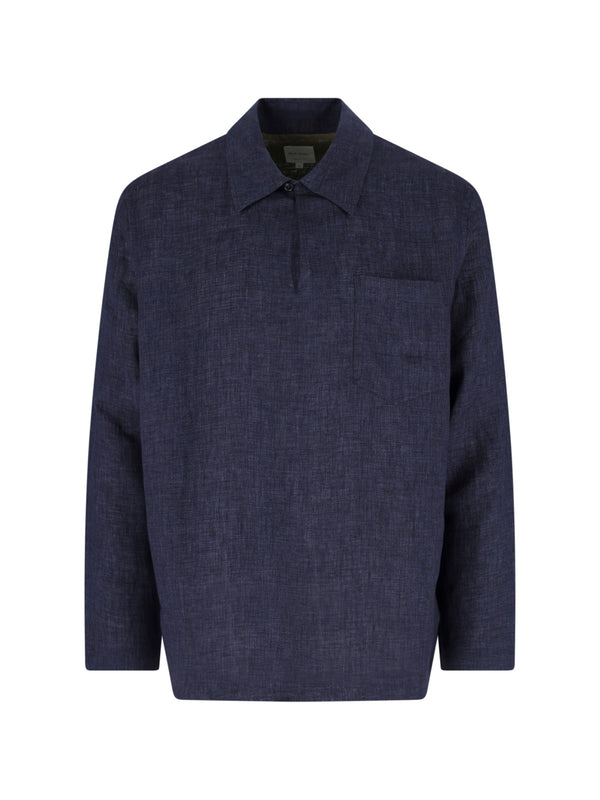 Paul Smith 100% linen shirt in navy