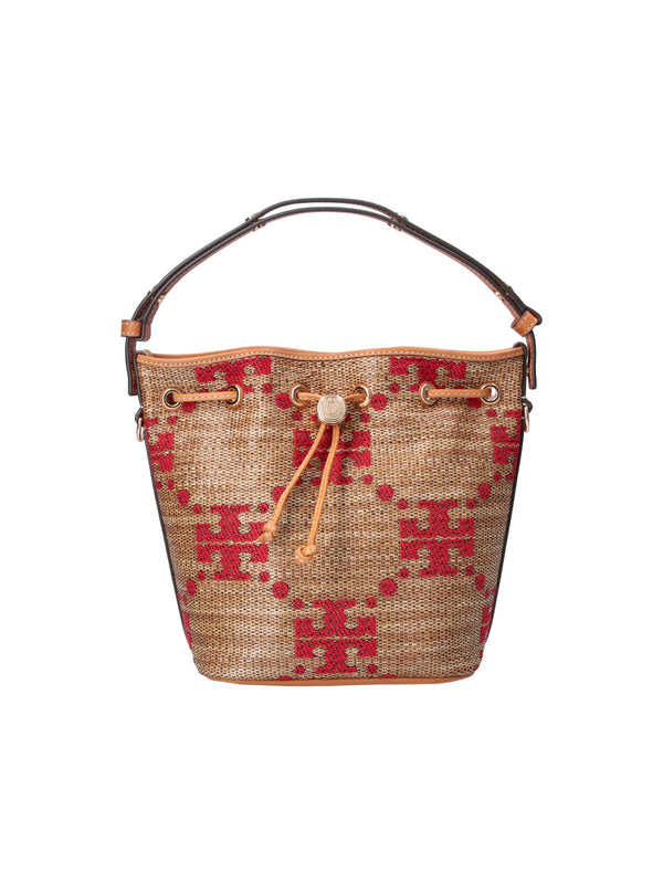 Tory Burch 51% Polyester bucket bag in brown