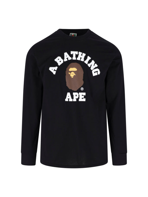 Bape 100% cotton t-shirt in black