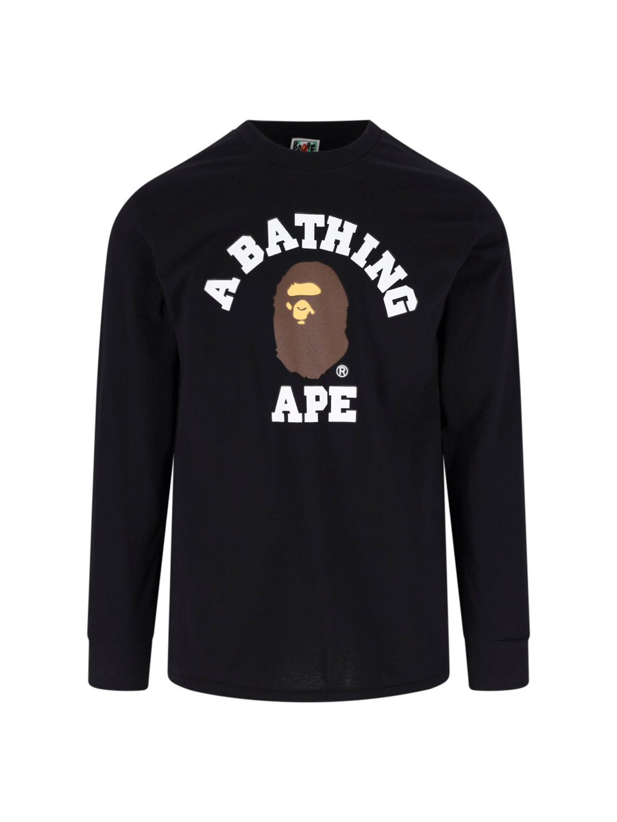 Bape 100% cotton t-shirt in black