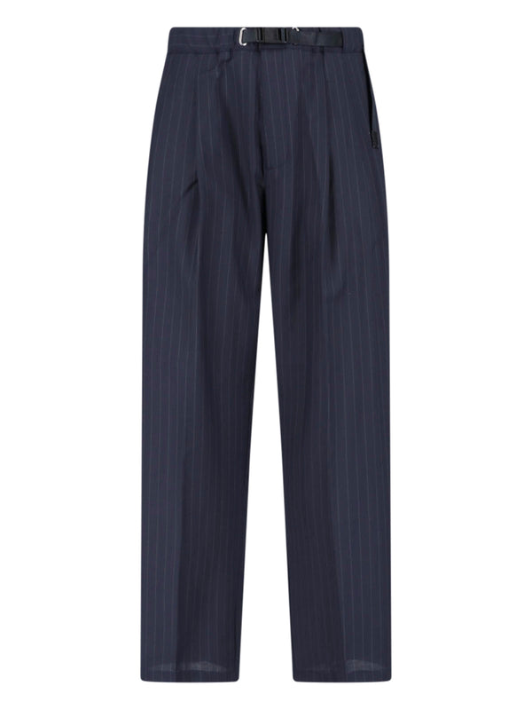 White Sand 100% Virgin Wool trousers in black