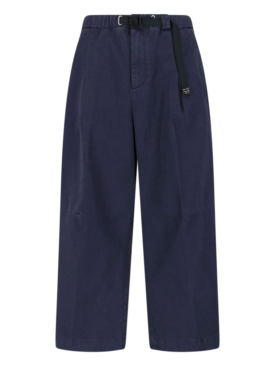 White Sand 100% cotton trousers in navy