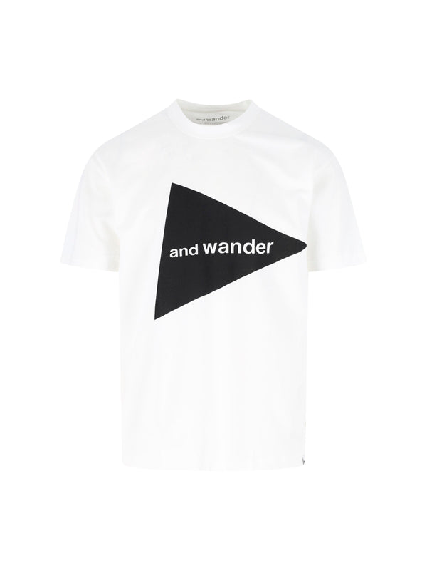And Wander 65% Cotton t-shirt in white