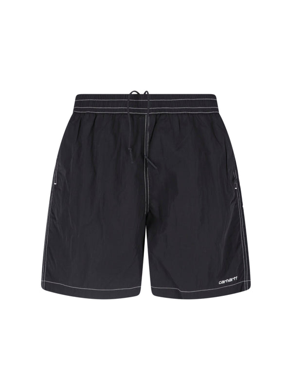Carhartt Wip 100% nylon swim shorts in black
