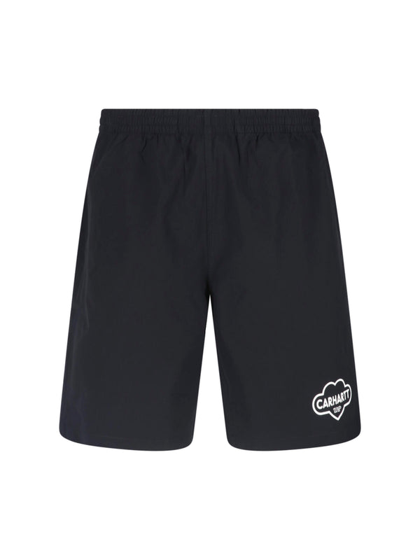Carhartt Wip 100% polyester swim shorts in black