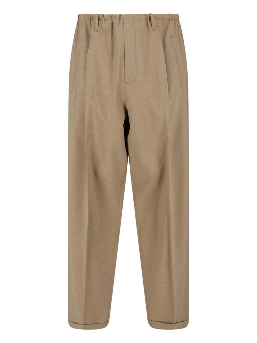 Magliano 100% polyester trousers in brown