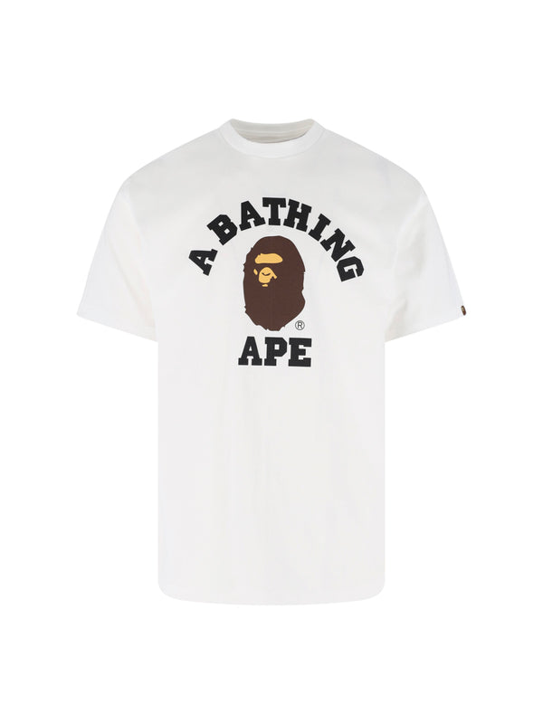 Bape 100% cotton t-shirt in white