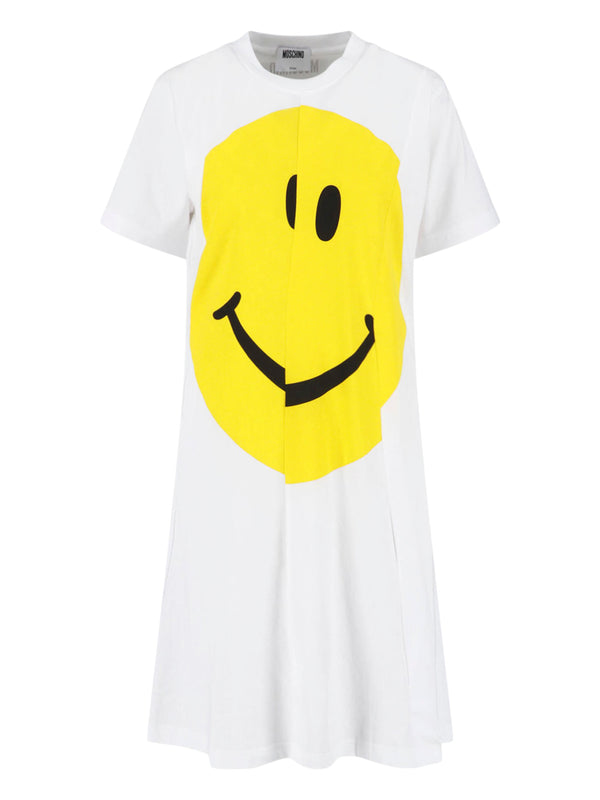 Moschino 100% cotton dress in white