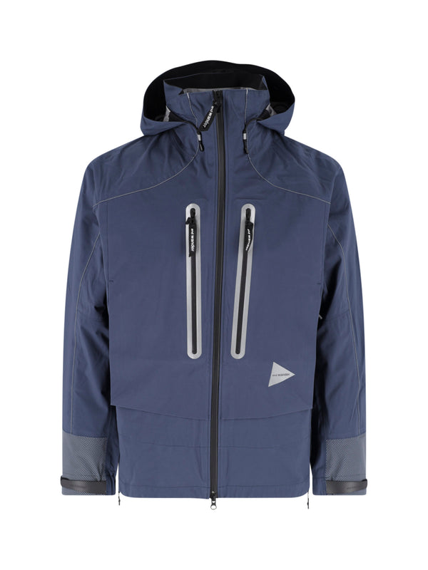 And Wander 100% nylon jacket in blue