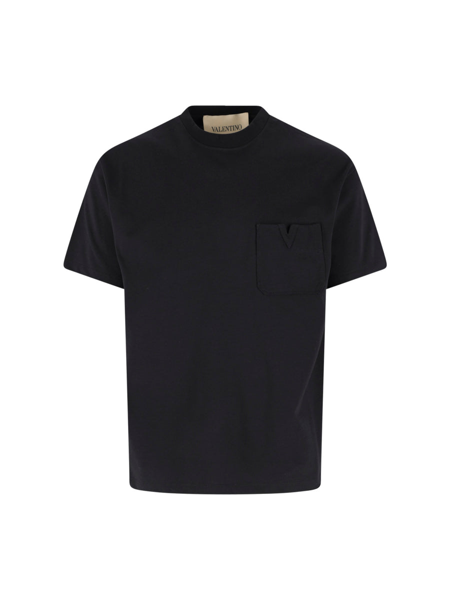 Valentino 100% cotton t-shirt in black