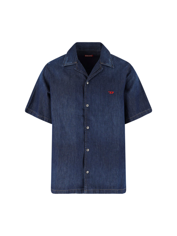 Diesel 100% Cotton shirt in blue
