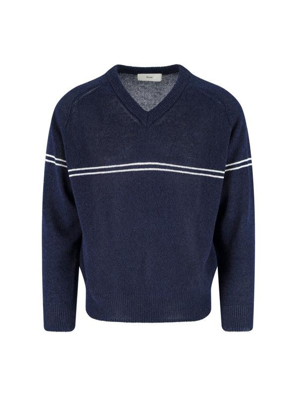 Dunst 50% Cotton sweater in navy