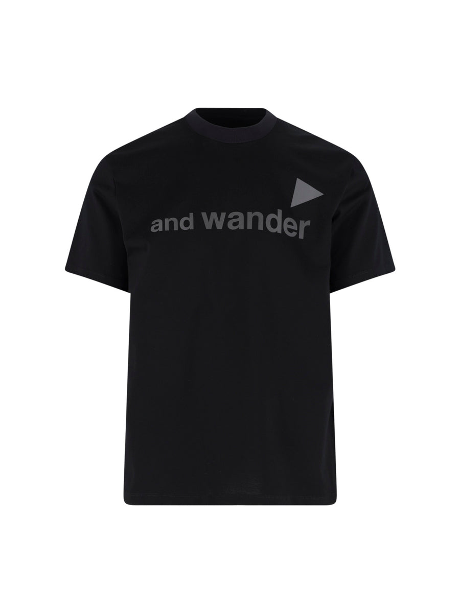 And Wander 100% Cotton t-shirt in black
