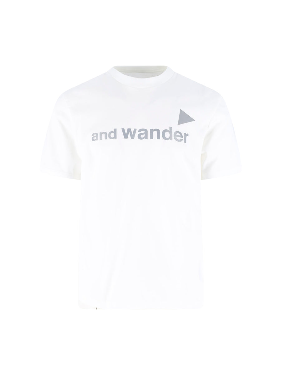 And Wander 100% Cotton t-shirt in white