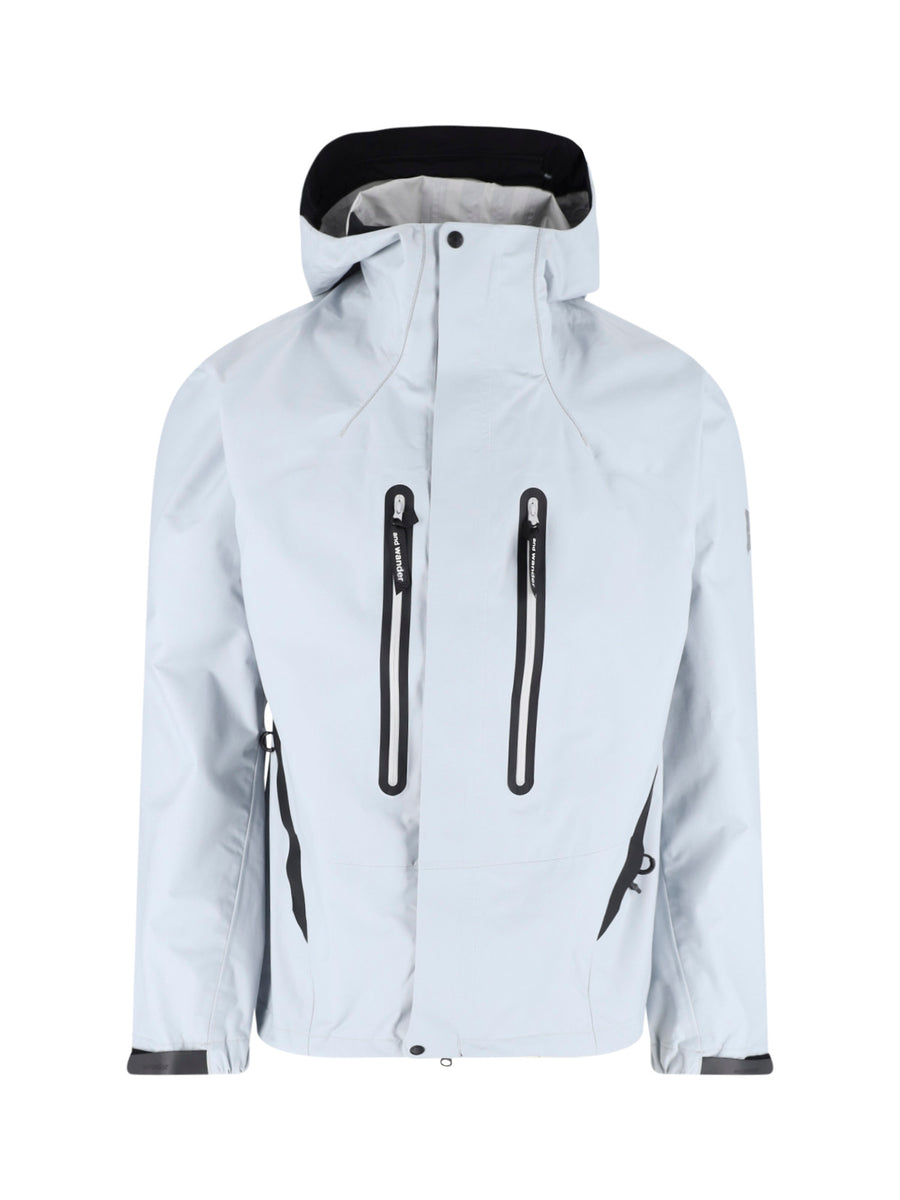 And Wander 100% nylon jacket in gray