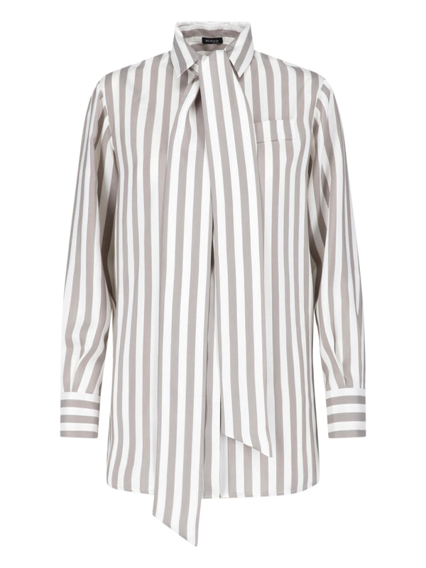 Kiton 100% silk shirt in beige