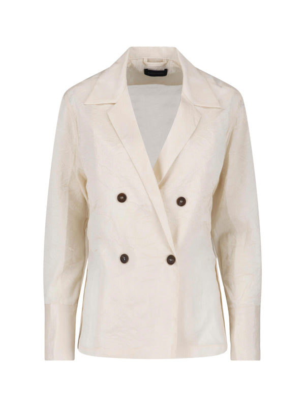 Eudon Choi 68% Acetate blazer in cream