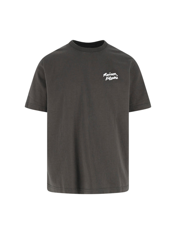Maison Kitsune' 100% Cotton t-shirt in gray