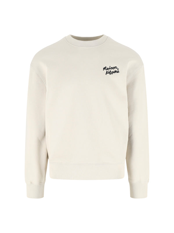Maison Kitsune' 100% Cotton sweatshirt in white