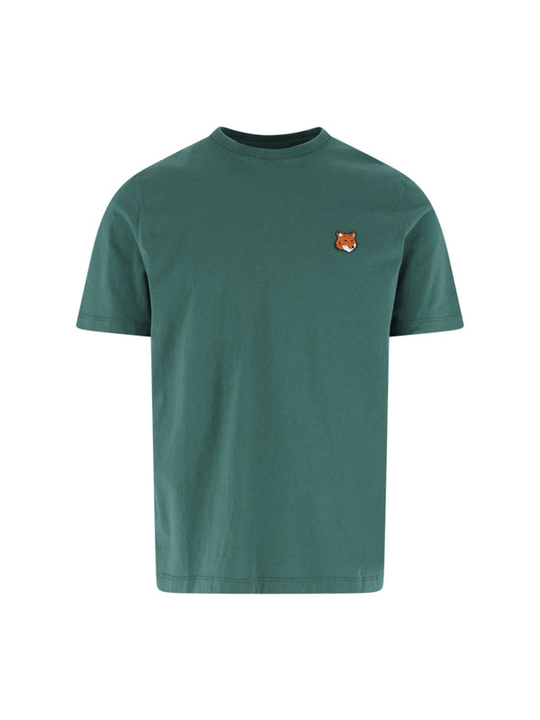 Maison Kitsune' 100% Cotton t-shirt in green
