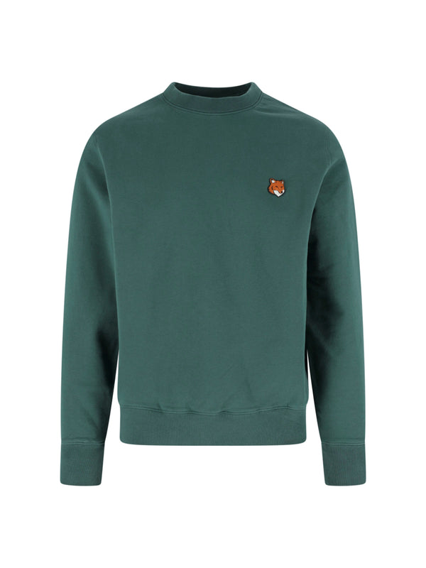 Maison Kitsune' 100% Cotton sweatshirt in green
