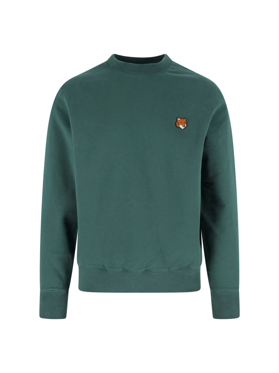 Maison Kitsune' 100% Cotton sweatshirt in green
