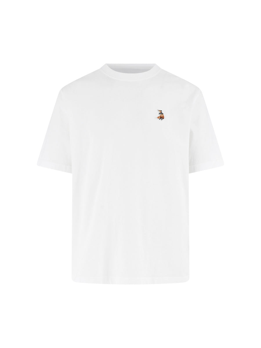 Maison Kitsune' 100% Cotton t-shirt in white
