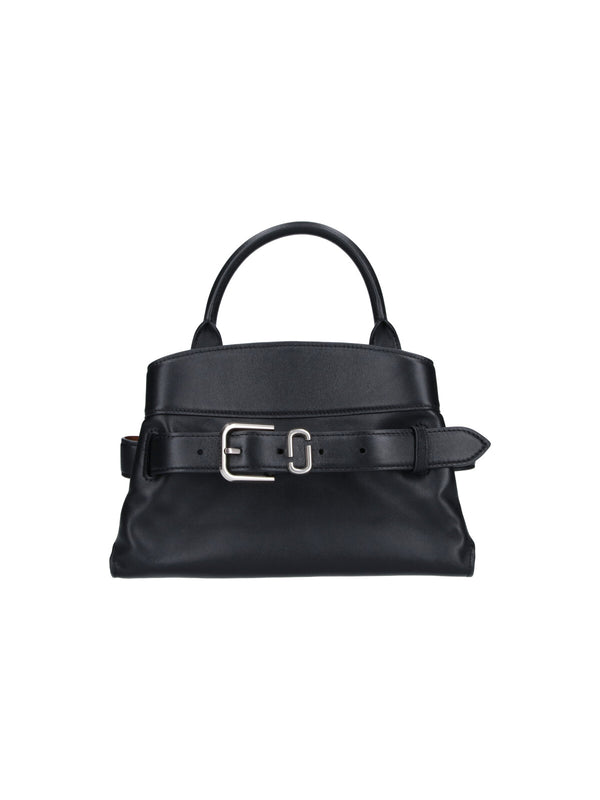 Marc Jacobs 100% cow leather top handle bag in black
