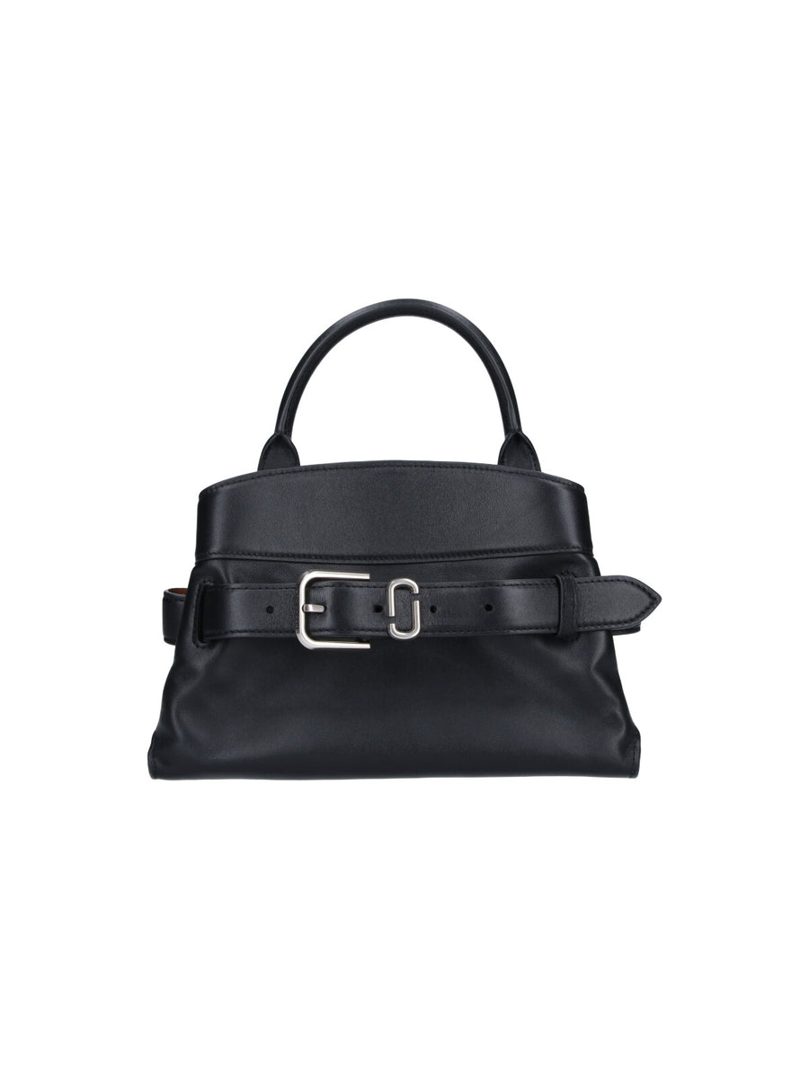 Marc Jacobs 100% cow leather top handle bag in black