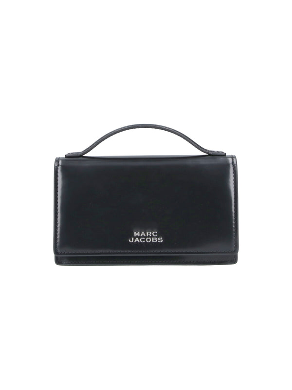 Marc Jacobs 100% cow leather top handle bag in black