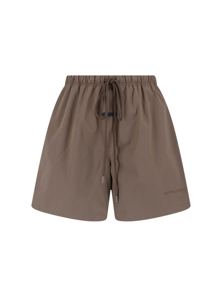 Fear Of God Essentials 100% polyester shorts in brown